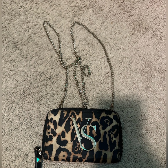 Victoria's Secret Handbags - Victoria's Secret Leopard Print Chain Bag